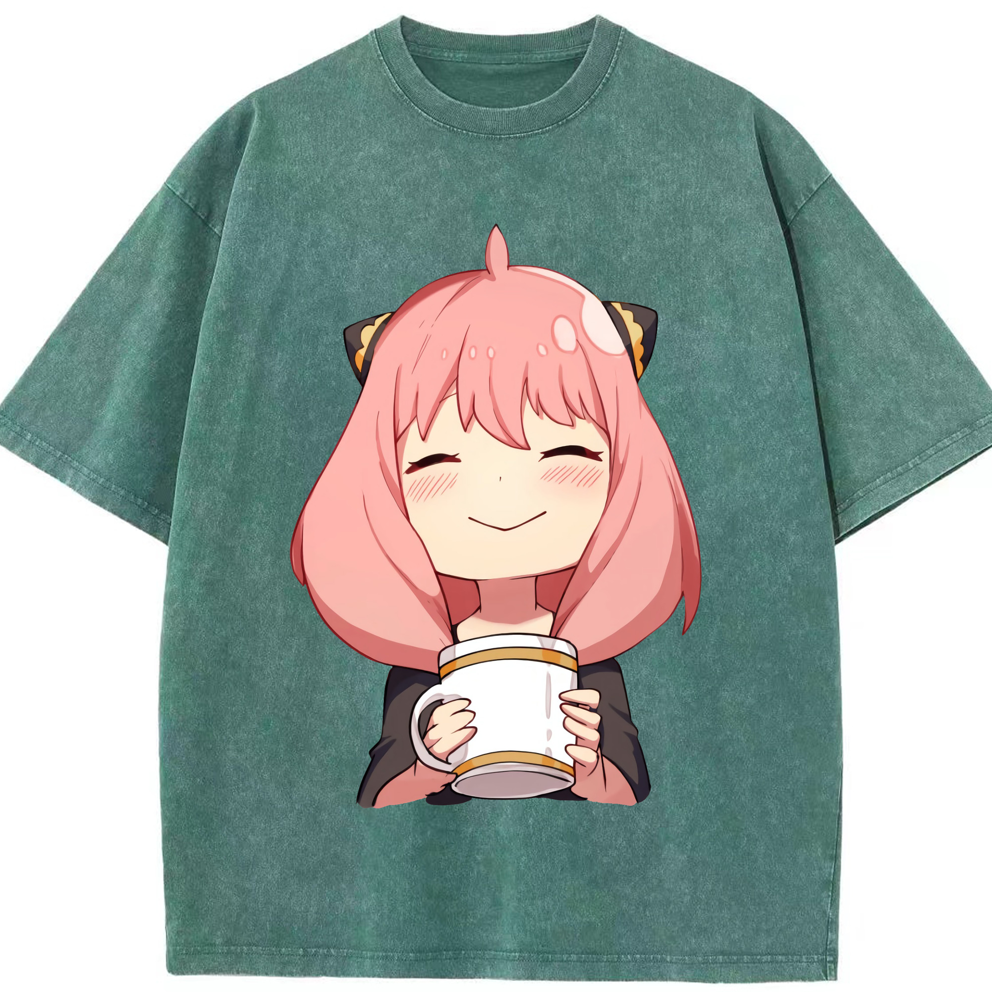（画像用） SPY×FAMILY间谍家家酒 綿100% ヴィンテージ風 半袖Tシャツ（フロントプリント）